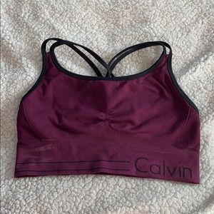 Plum sports bra